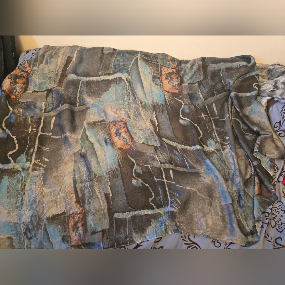 Abstract Patterned Scarf - image 1